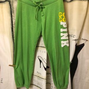 Green and yellow PINK Victoria secret pants
